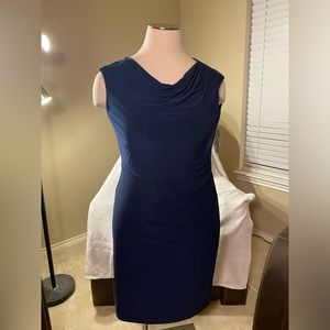 RALPH LAUREN Navy Blue Dress, Women’s Size 18 (NWT)